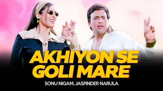 Akhiyon Se Goli Mare | Govinda, Raveena Tandon | Jaspinder Sonu Nigam | Dulhe Raja 4K HD Video