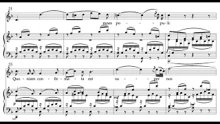 Laudate Dominum (Vesperae solennes de confessore - W.A. Mozart) Score Animation