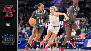 Boston College vs. Notre Dame  Women's Basketball Highlights (2021-22)