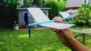 How to make an rubber band plane with household materials