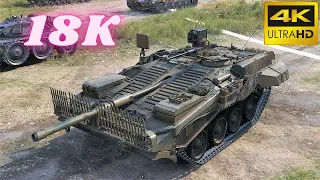 Strv 103B & Strv 103B 18K Damage World of Tanks Replays 4K The best tank game