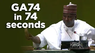 UN General Assembly in 74 seconds - Day 2