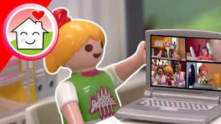 Playmobil Familie Hauser - Die Videokonferenz - Geschichte mit Anna und Lena