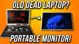 Step by Step Laptop Screen to Portable Monitor for $30