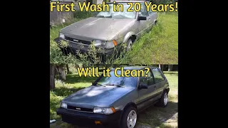 First Wash In 20 Plus Years! Abandoned 1988 Toyota Corolla FX