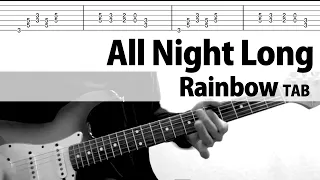 All Night Long Live ver. - Ritchie Blackmore's Rainbow Guitar Cover TAB