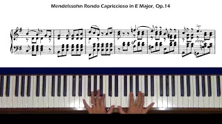 Mendelssohn Rondo Capriccioso In E Major, Op. 14 Piano Tutorial