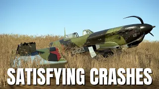 Satisfying Airplane Crashes & 2500KG Mid-Air Bomb! V290 | IL-2 Sturmovik Flight Simulator Crashes
