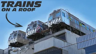 This Building in Melbourne Australia has Trains on the Roof