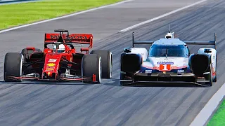 Ferrari F1 2019 vs Porsche 919 EVO - Monza