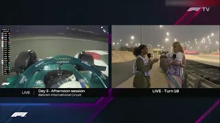 Sebastian Vettel Battles Latifi | Bahrain Pre-season testing Day 3
