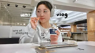 weekend at uni🍦study vlog, morning reset, library nights, what I eat on campus