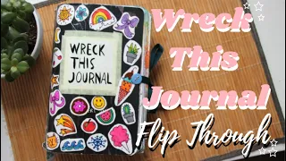 MY COMPLETE WRECK THIS JOURNAL // finished wreck this journal flip through