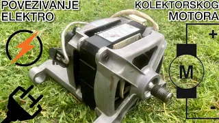 Kako povezati elektro motor veš mašine (el. motor sa četkicama)