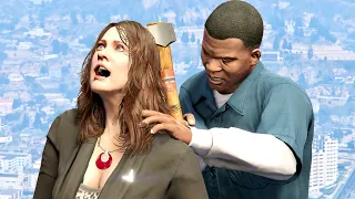 GTA V PC Franklin Kills Amanda (Editor Rockstar Movie Cinematic Short Film)