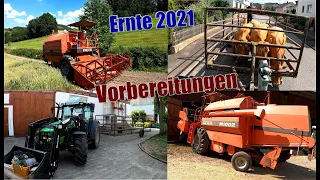 Hessen-Farmvlog #53  Ernte 2021 Vorbereitungen, Springt der Mähdrescher an?