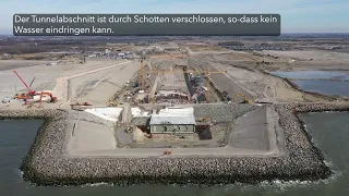 Der Fehmarnbelt Tunnel - Der neue Deich über dem dänischen Tunnelportal ist fertig