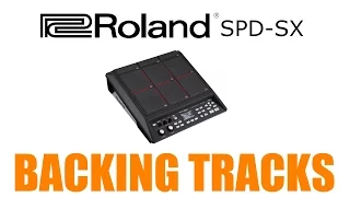 How to run backing and click tracks on the roland spd-sx sampler pad