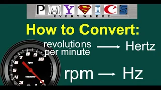 What is RPM? How to convert rpm to Hz. [EASY]