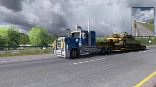 American truck simulator - Kenworth T900 - M1a2 abrams
