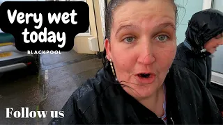 Blackpool in the rain #blackpool #vlog