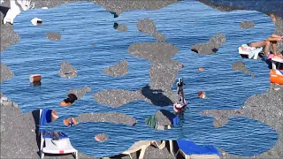 Beautiful girls on the beach, Crimea, Alushta