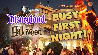 First NIGHT of Halloween Time at Disneyland 2022 | Fireworks + Haunted Mansion Holiday