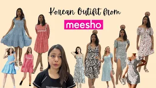 Meesho haul starting ₹354😲 | 🌸🎀korean dresses from meesho  | #meeshohaul #youtube