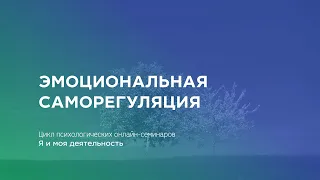 Эмоциональная саморегуляция