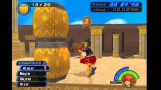 Kingdom hearts- Coliseum parte ( 1 -  2 ) Ha! entrenando con barriles!