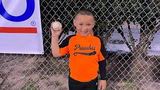 Andre’s First T-Ball Home Run! (Over the Fence)