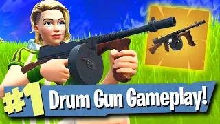 NEW DRUM GUN GAMEPLAY - Fortnite Battle Royale