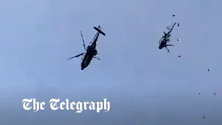 Military helicopters collide in Malaysia during training session