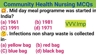 community health nursing MCQ/most important MCQ for nursing/nursing MCQ/science question/vigyan MCQ