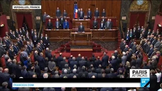 Paris Attacks: French exceptional Congress sings La Marseillaise after Hollande's address