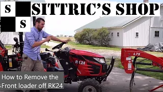 How to Remove the Front Loader off of RK24