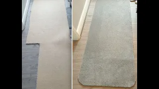 DIY Rug from leftover carpet | Simple way to use the extra carpet