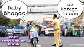Police Traffic Challans PRANK on GIRLS 2023 | ANS Entertainment | Pranks in INDIA latest