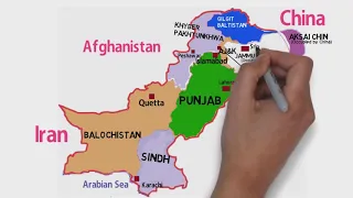 Pakistan Political Map 2024 (Provinces, Capital, Gilgit Baltistan &Kashmir) Map Pakistan Border 2024