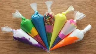 Making Slime with Piping Bags - Satisfying Slime Videos