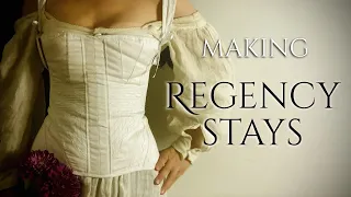 How to Make a Regency Corset | Bust Gussets, Wooden Busk, Cording | Why Regency Stays Are DIFFERENT?