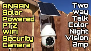 Anran Solar Powered PTZ Wifi Security Camera
