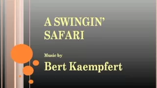 Bert Kaempfert - A Swingin' Safari