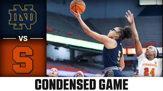 Notre Dame vs. Syracuse Condensed Game | 2022-23 ACC Women’s Basketball