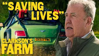 Jeremy Races The MFB To The Diddly Squat Farm Shop | Clarkson's Farm