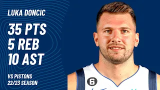 Luka Doncic vs Detroit Pistons | Dec 1, 2022