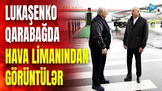 Prezident İlham Əliyev Belarus liderini Qarabağda belə qarşıladı – SƏMİMİ GÖRÜNTÜLƏR