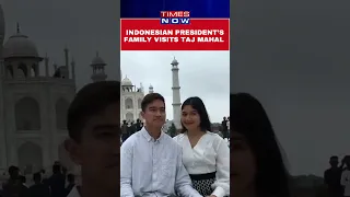 Indonesian President Joko Widodo's Son and His Wife Erina Gudono Visit Taj Mahal #shorts