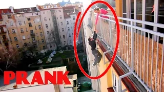 Falling From Balcony PRANK