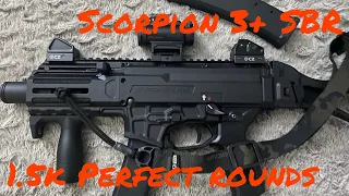 Scorpion 3+ SBR 1.5k Round Review #cz #review #subscribe #scorpion